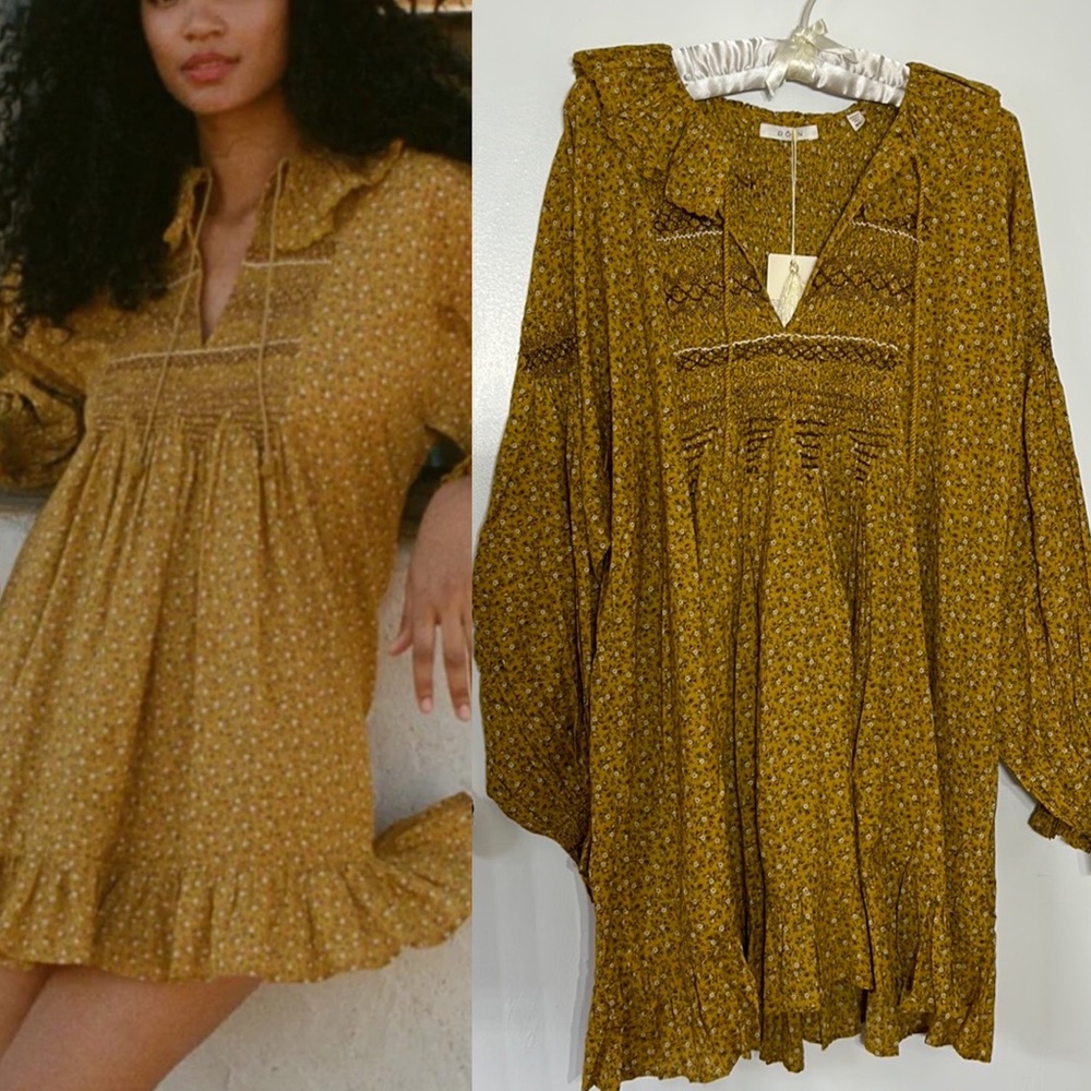 Doen Cordelia Dress Sunsoaked Foothills Floral XL